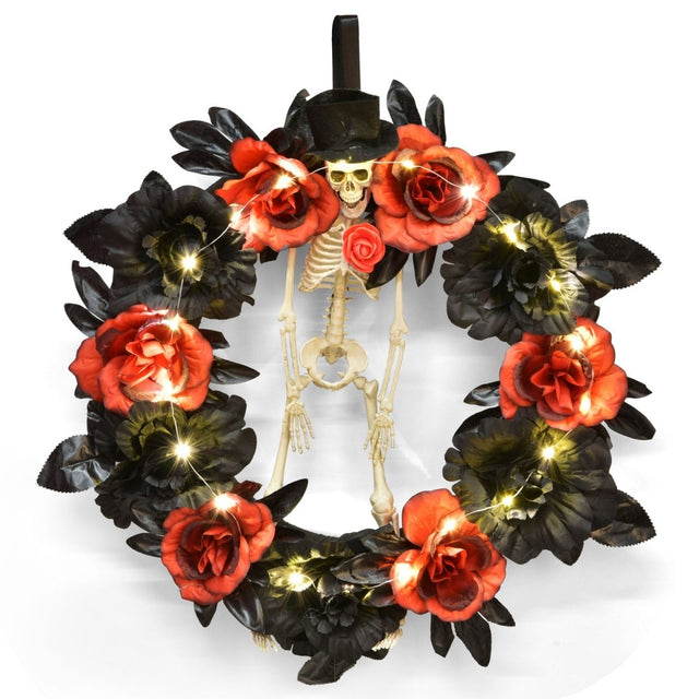 Halloween Skeleton Wreath - PopFun