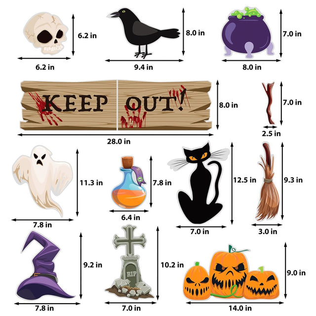Halloween Trunk or Treat Car Decorations Kit - PopFun