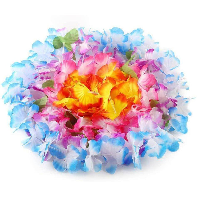 Hawaiian Leis Necklace Bracelets 60 Pcs Party Pack - PopFun