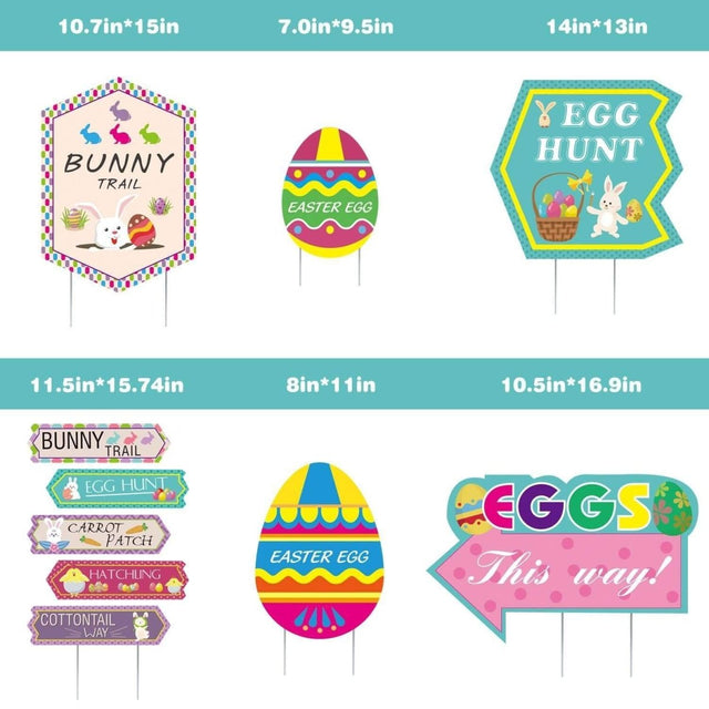 Holiday Garden Stakes: 12 Easter Themed Yard Stakes - PopFun