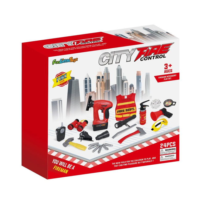 Kids Firefighter Costume Toy Set - PopFun