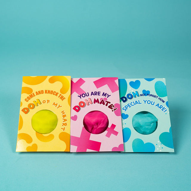 Kids Valentine Play dough Set with Cards 28 Pcs - PopFun