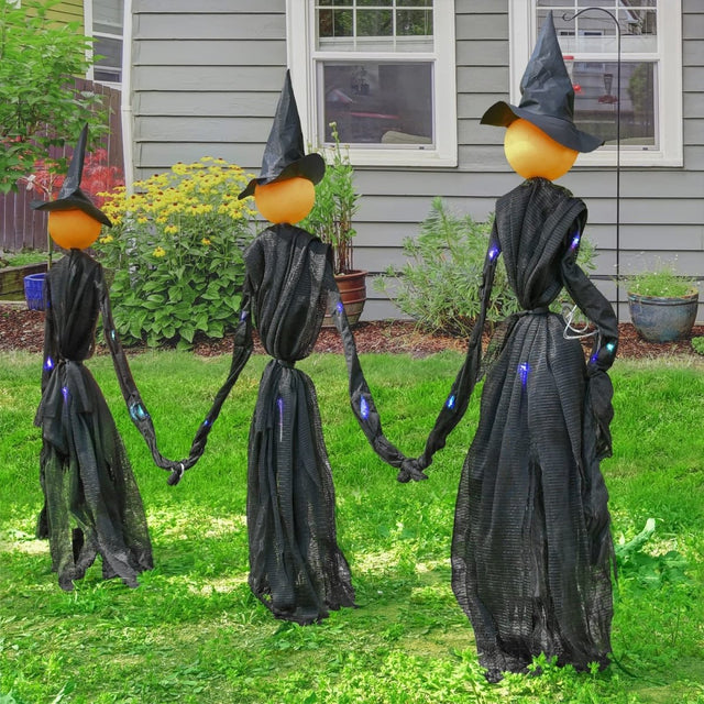 LED Hand Holding Halloween Witch Decor 3 pcs - PopFun