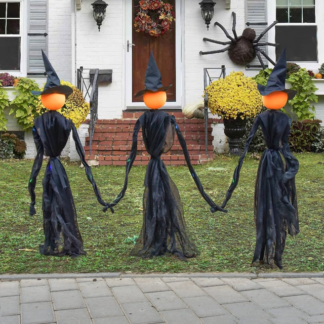 LED Hand Holding Halloween Witch Decor 3 pcs - PopFun