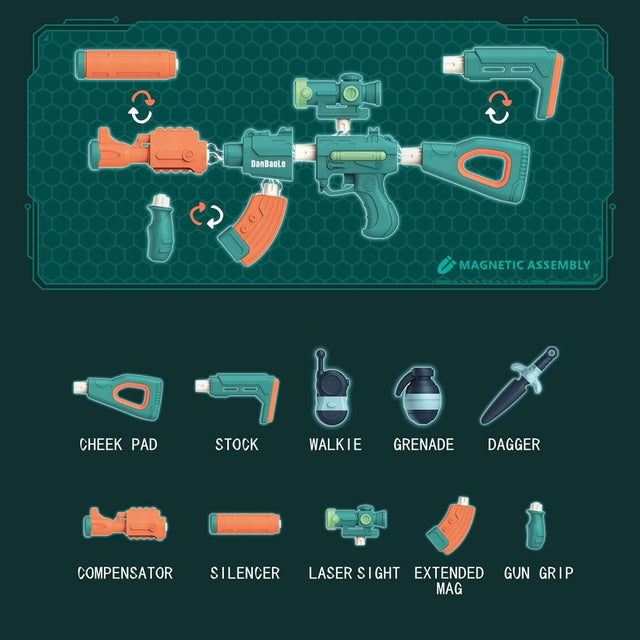 Magnetic Toy Gun for Kids - PopFun