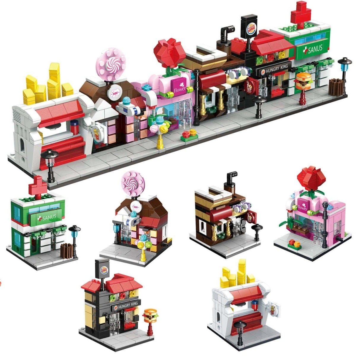 Mini City Streetscape Building Blocks | Fun Little Toys – funlittletoys