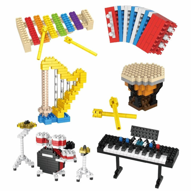Music Themed Mini Building Blocks - PopFun