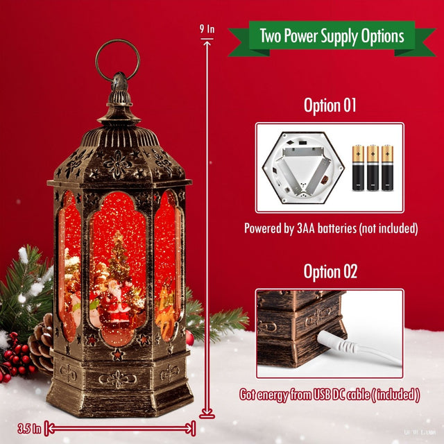 Musical Snow Globe Lantern - PopFun