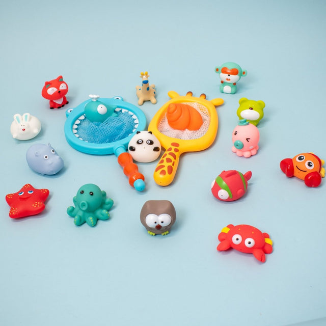 Ocean Animals Bath Toys 16pcs - PopFun