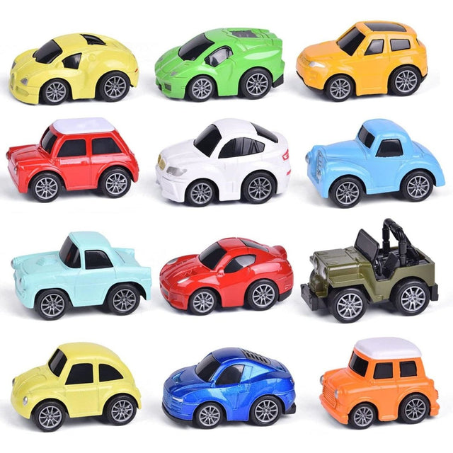 Old School Pullback Cars: 12 Piece Party Pack - PopFun