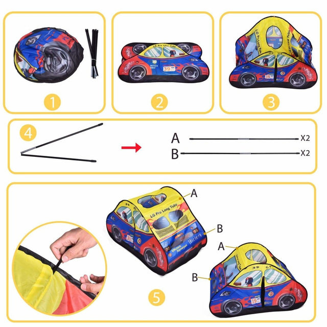 Racing Car Play Tent - PopFun