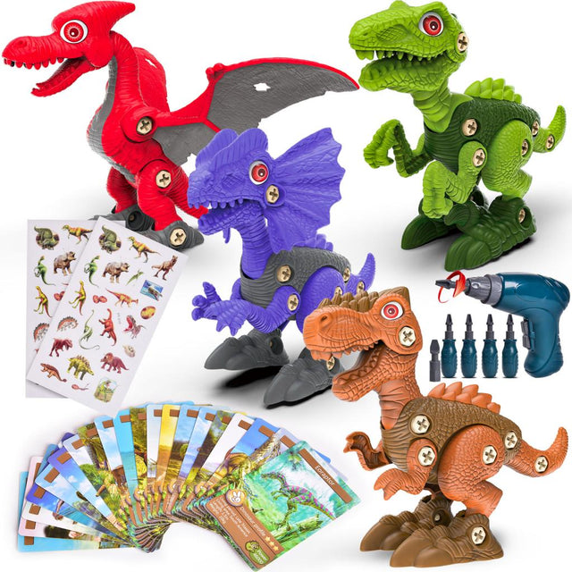 Take Apart Dinosaur Set 4 Pcs - PopFun