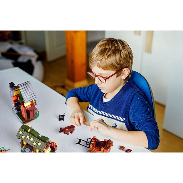 Village Houses Building Bricks Set - PopFun