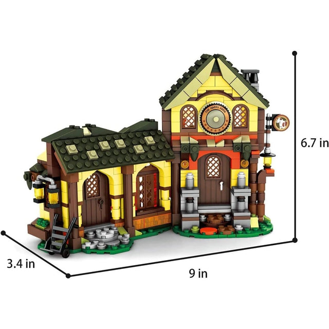 Village Houses Building Bricks Set - PopFun