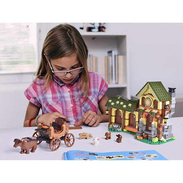 Village Houses Building Bricks Set - PopFun