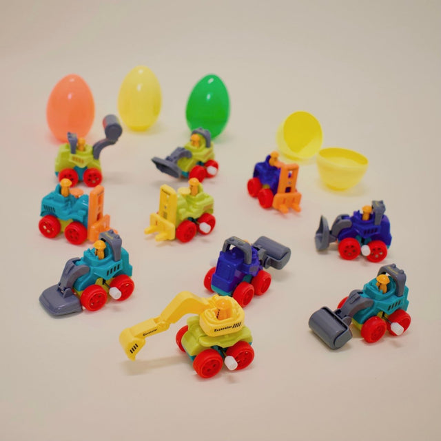 Wind Up Bulldozer Treasure Egg Pack - PopFun