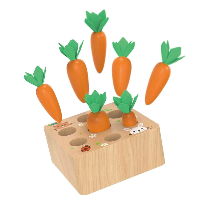 Wooden Carrot Toy Puzzle - PopFun