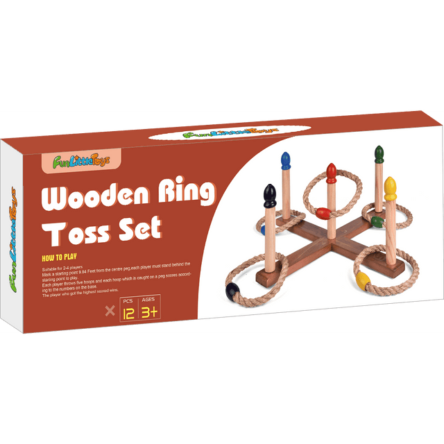 Wooden Ring Toss Set - PopFun