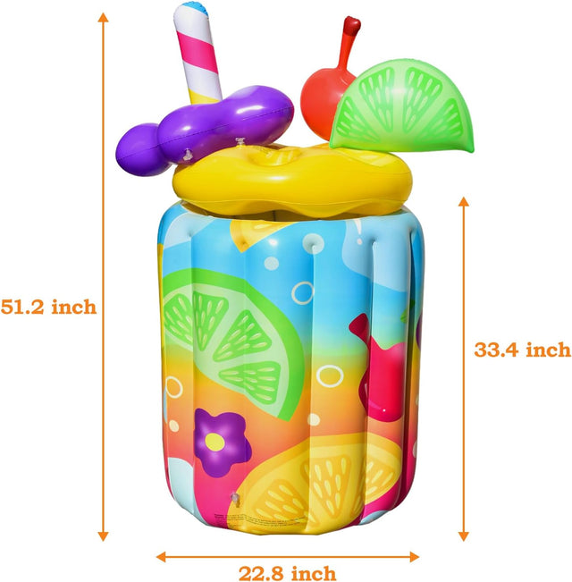 Inflatable Giant Tropical Cocktail Beverage Cooler