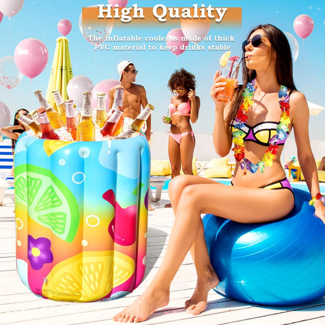 Inflatable Giant Tropical Cocktail Beverage Cooler
