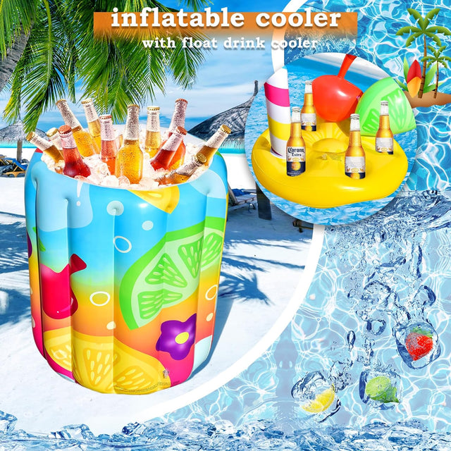 Inflatable Giant Tropical Cocktail Beverage Cooler