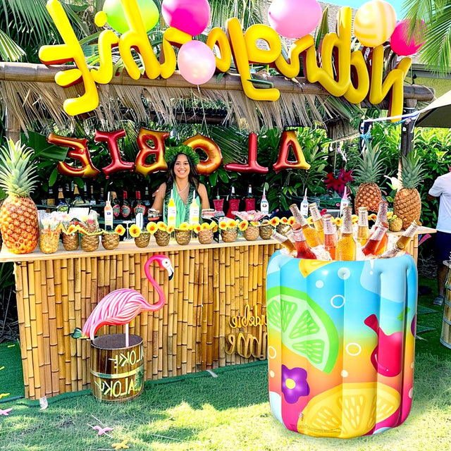 Inflatable Giant Tropical Cocktail Beverage Cooler