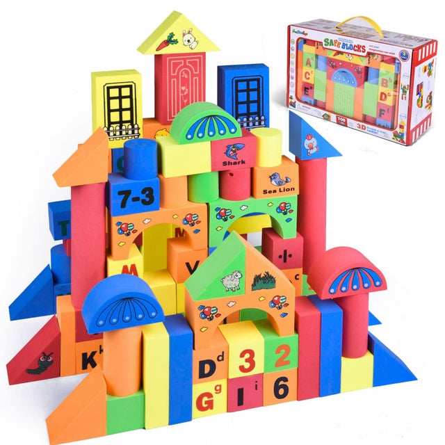 108 PCs Foam Building Blocks for Kids - Wholesale - PopFun