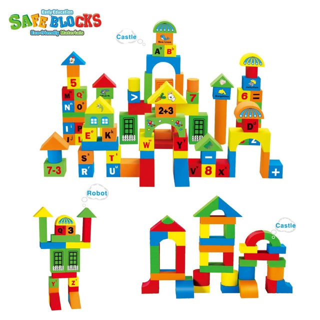 108 PCs Foam Building Blocks for Kids - Wholesale - PopFun