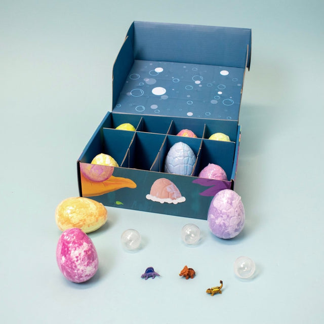 12 Colors Kids Dinosaur Egg Bath Bombs - PopFun