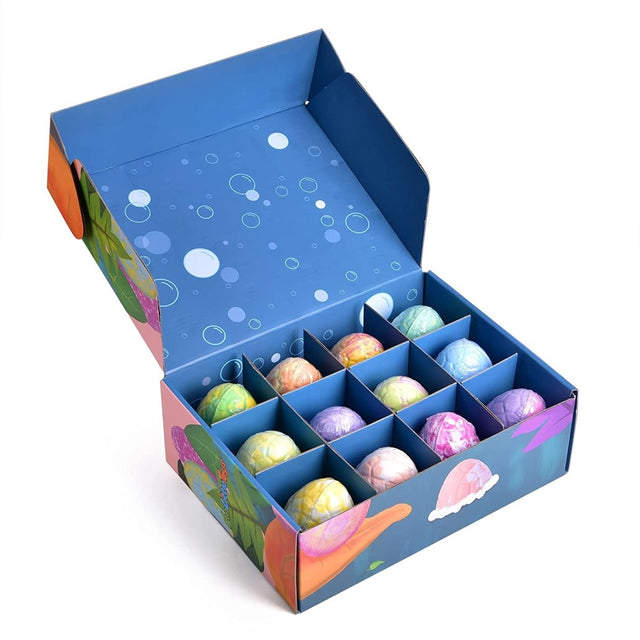 12 Colors Kids Dinosaur Egg Bath Bombs - Wholesale - PopFun