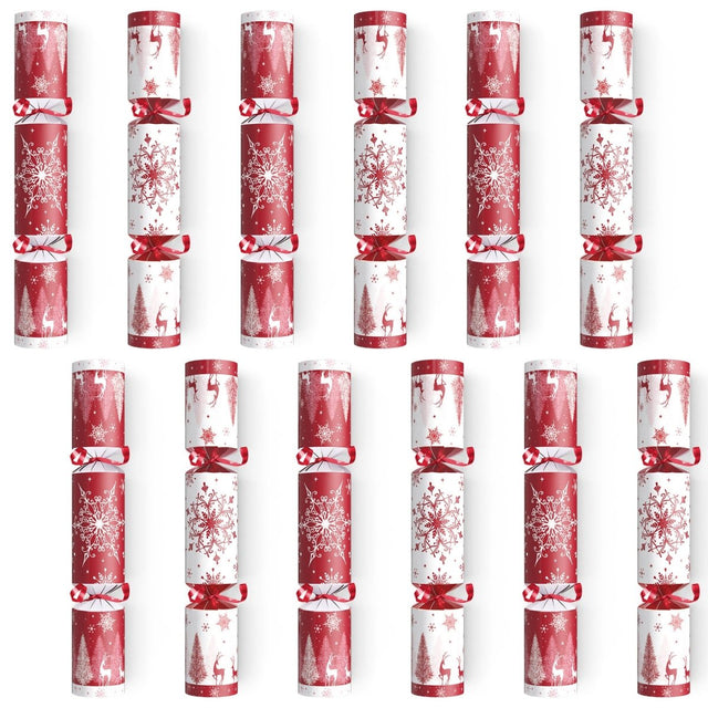 12 Pack Christmas Red & White Party Favors - PopFun