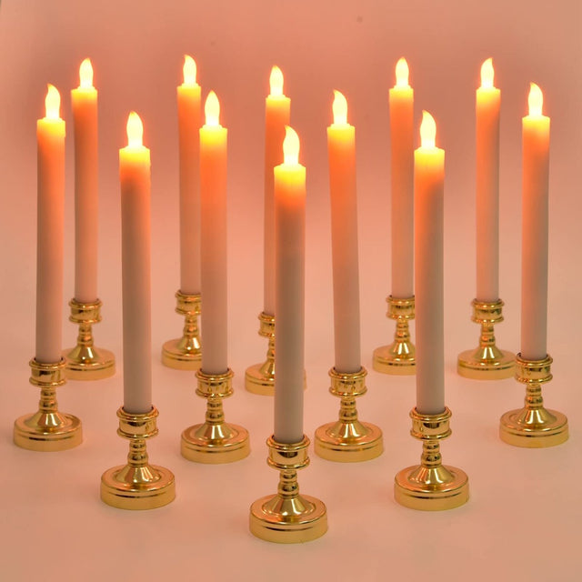 12 Packs Flameless Halloween Candles with Holders - PopFun