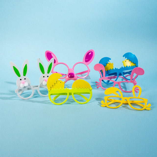 12 PCs Easter Bunny Chick Party Glasses -Wholesale - PopFun