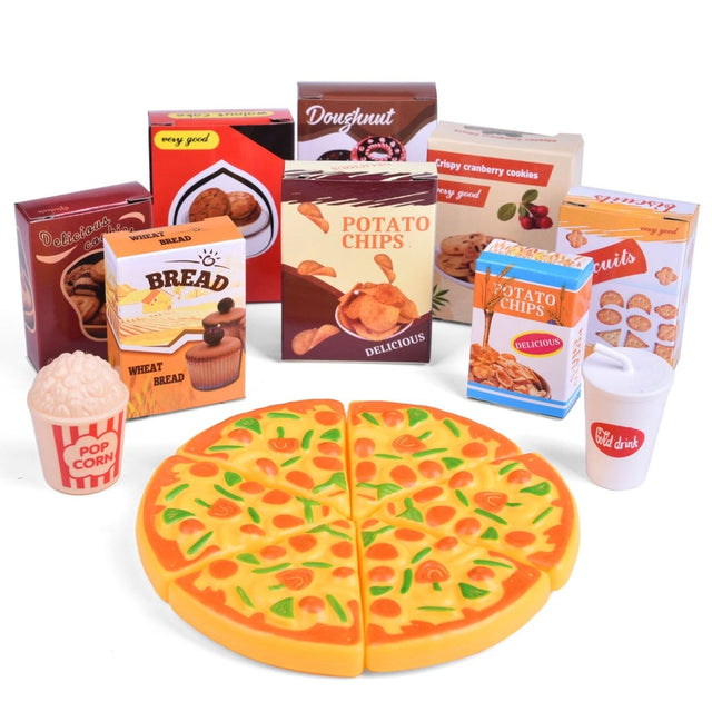 128 Pcs Kids Kitchen Play Food Set - PopFun