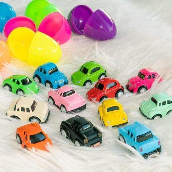 12pcs Colorful Mini Cars Treasure Eggs - PopFun