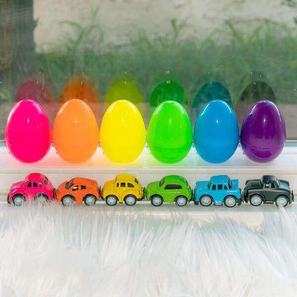 12pcs Colorful Mini Cars Treasure Eggs - PopFun