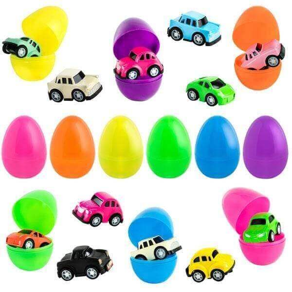 12pcs Colorful Mini Cars Treasure Eggs - PopFun