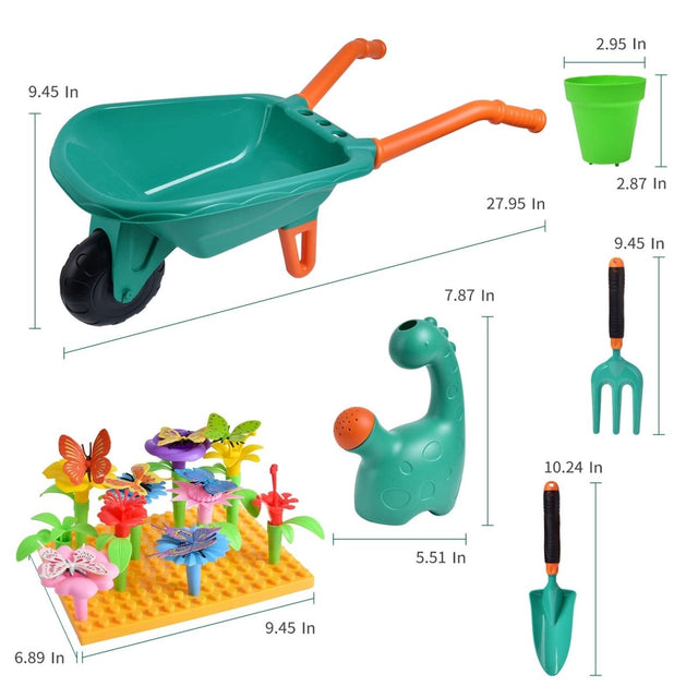 16 Pcs Kids Gardening Tool Toy Set - PopFun