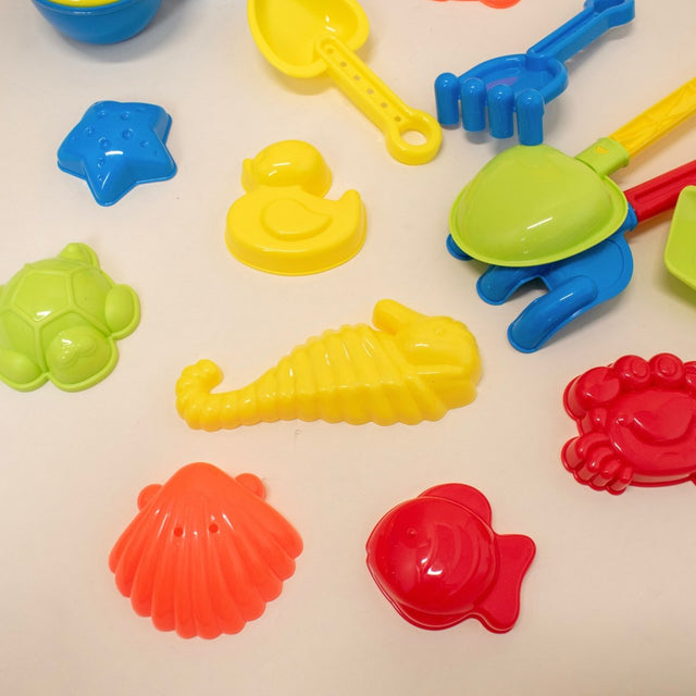 19 Pcs Sea Animal Beach & Sand Toys for Kids - PopFun