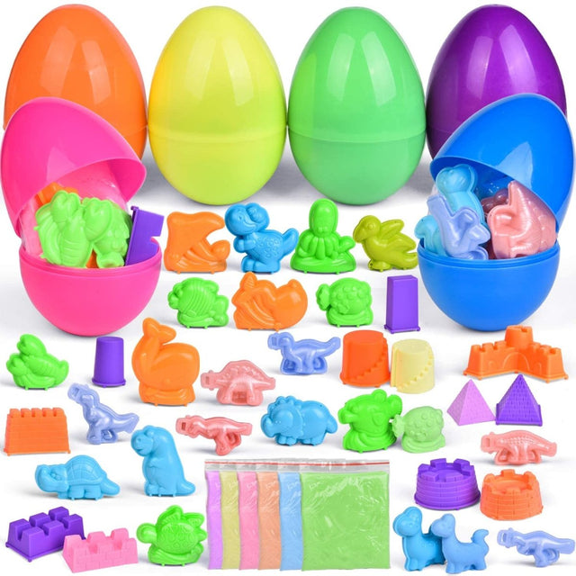 36 PCS Sand  & Clay Mold Kit Prefilled Easter Eggs | PopFun