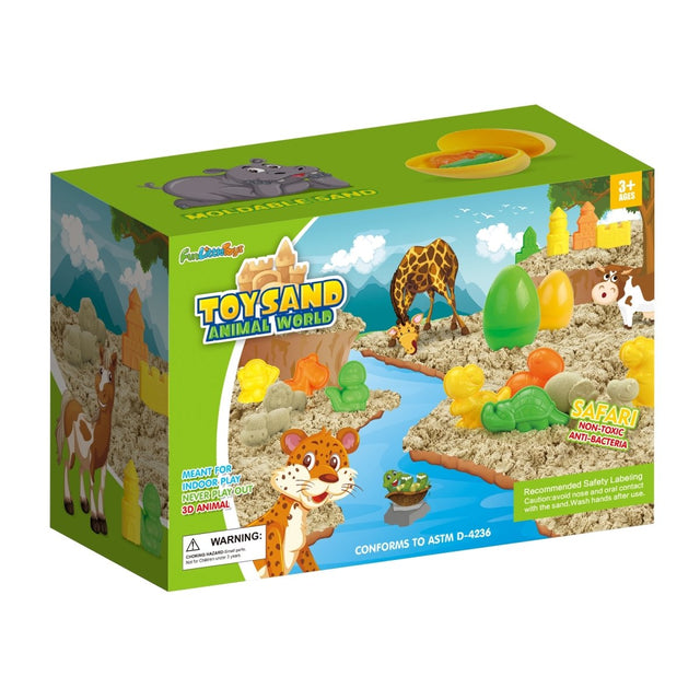 36pcs Safari Animal Sand Molds Set Treasure Eggs-wholesale | PopFun