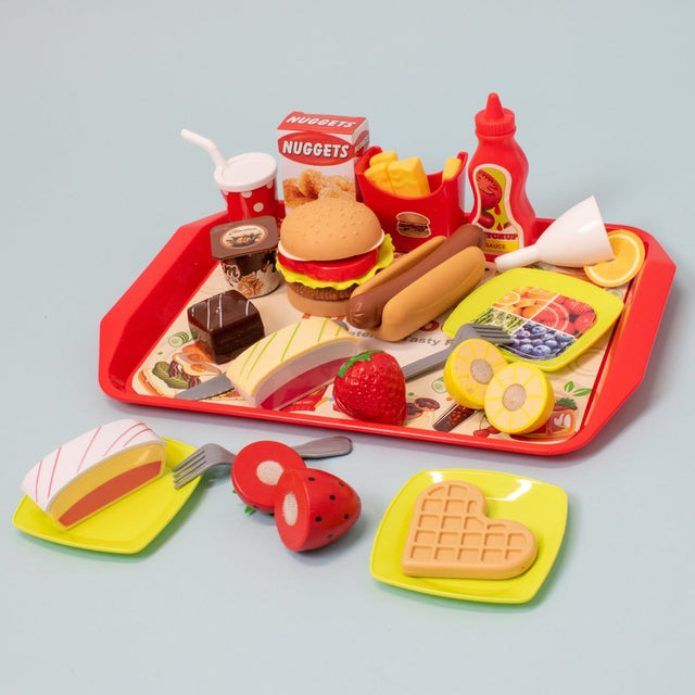 40 Pcs Pretend Play Fast Food Meal Set - PopFun