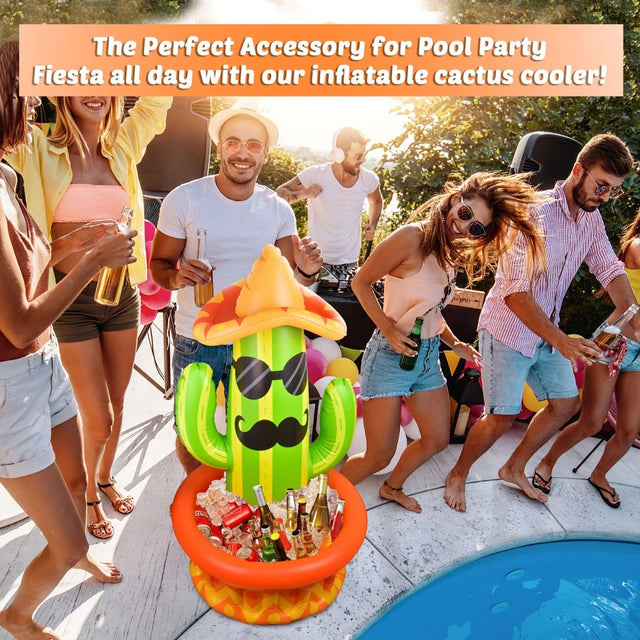 46″ Inflatable Cactus Cooler for Parties - PopFun