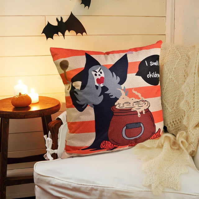 4PCS Halloween Pillow Covers Set - PopFun