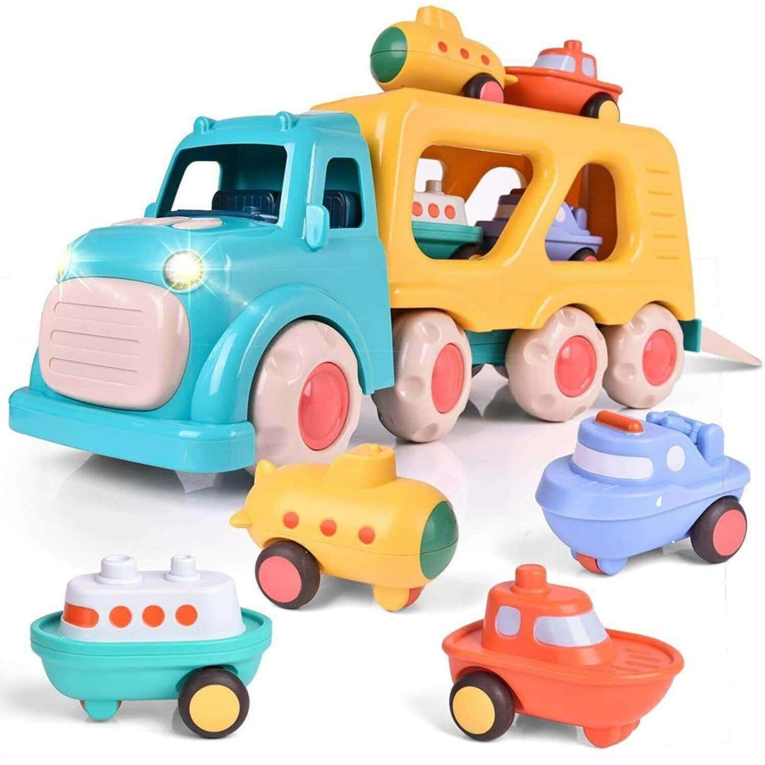 5-in-1 Carrier Truck Toy Set l Fun Little Toys – funlittletoys