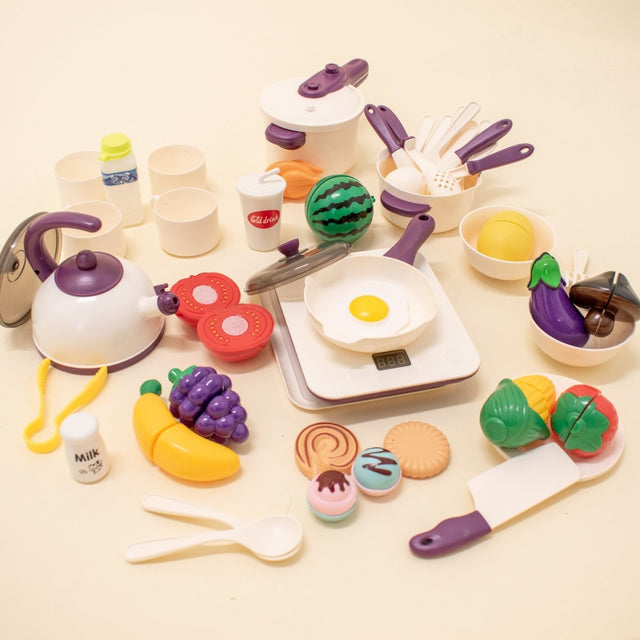53 Pcs Kitchen Toy Pretend Play Set - PopFun