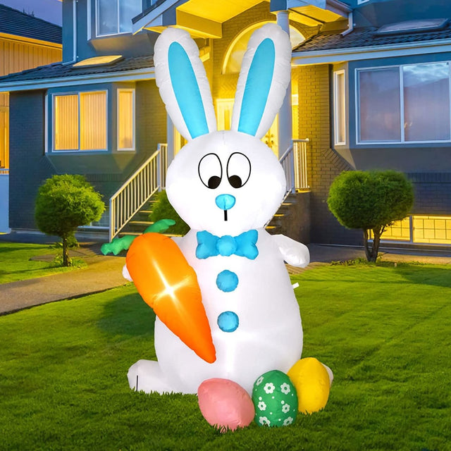 5.9 FT Easter Inflatable Bunny & Eggs- Wholesale | PopFun