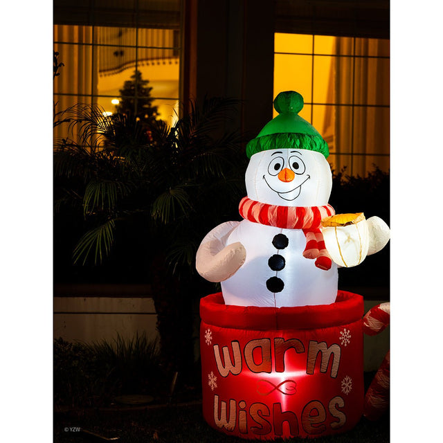 6' Ft Frosty Mug Holiday Inflatable - PopFun