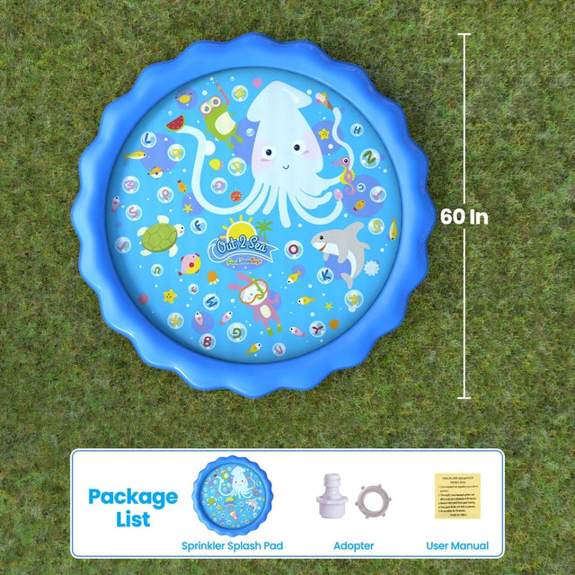 60 Inches Splash Pad for Kids - PopFun