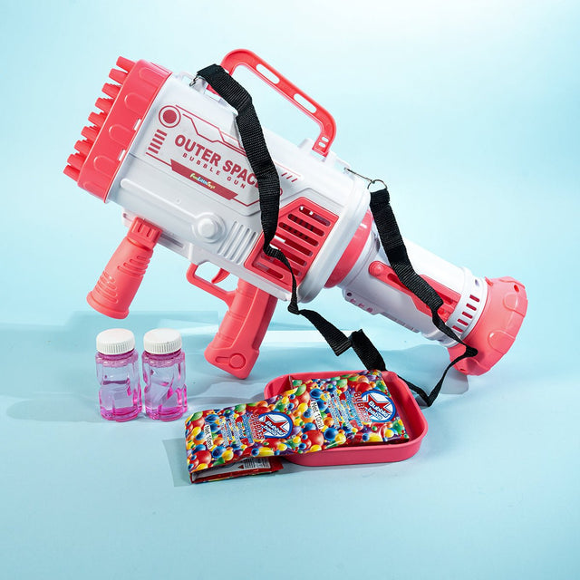 64-hole Bubble Machine Gun with Built in Battery - PopFun